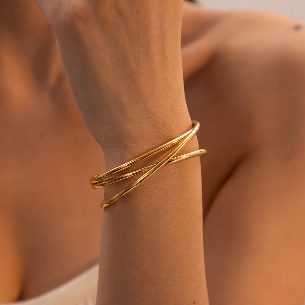 Harmony Gold Cuff Bracelet