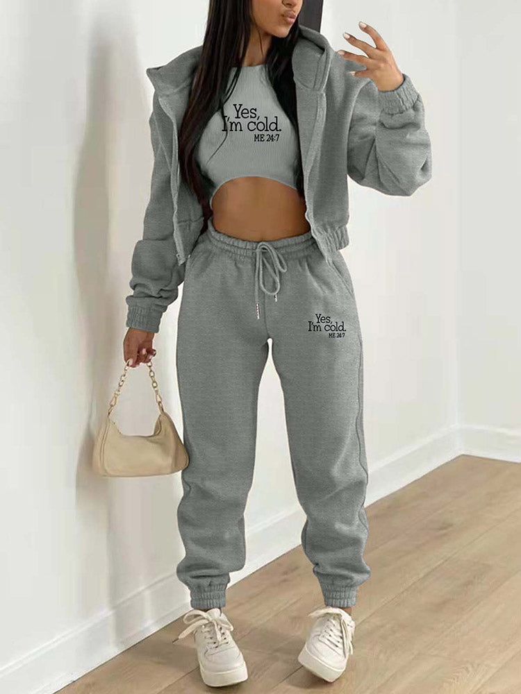 Fleece-Lined Hooded 3PC Set