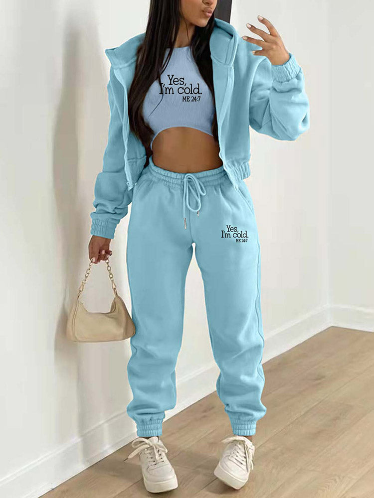 Fleece-Lined Hooded 3PC Set