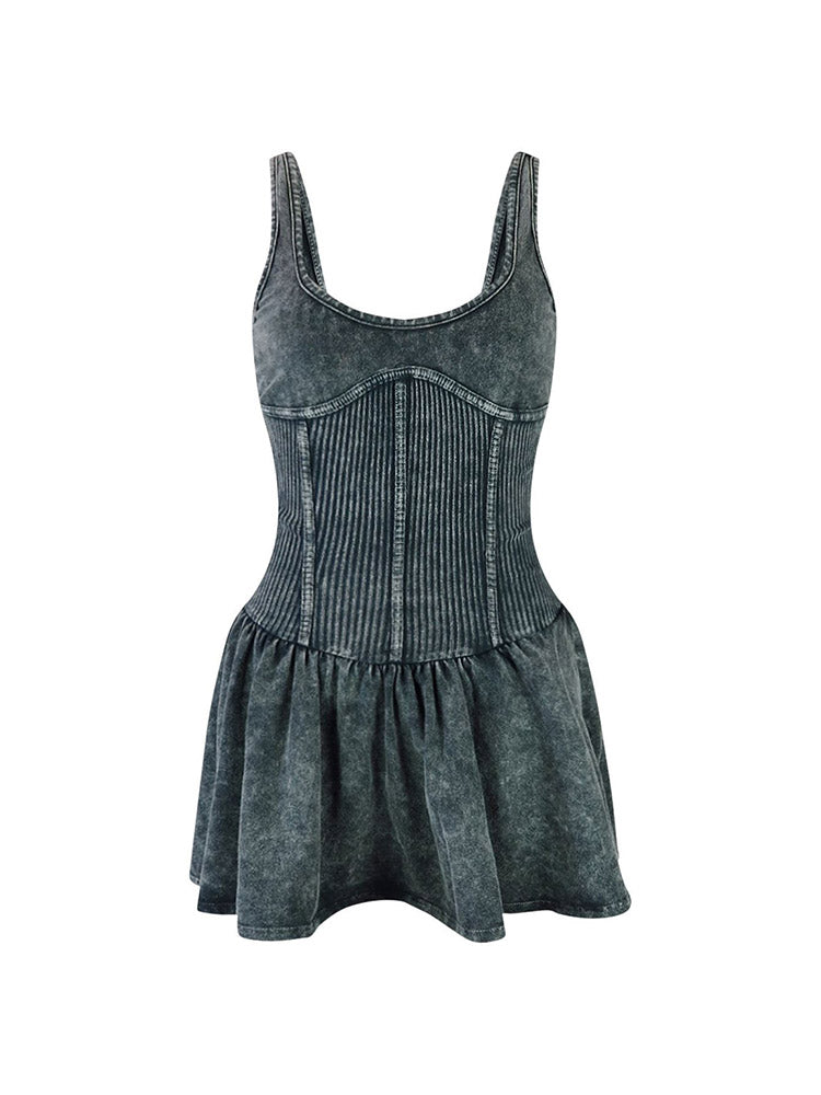 Wash Corset Tank Dress