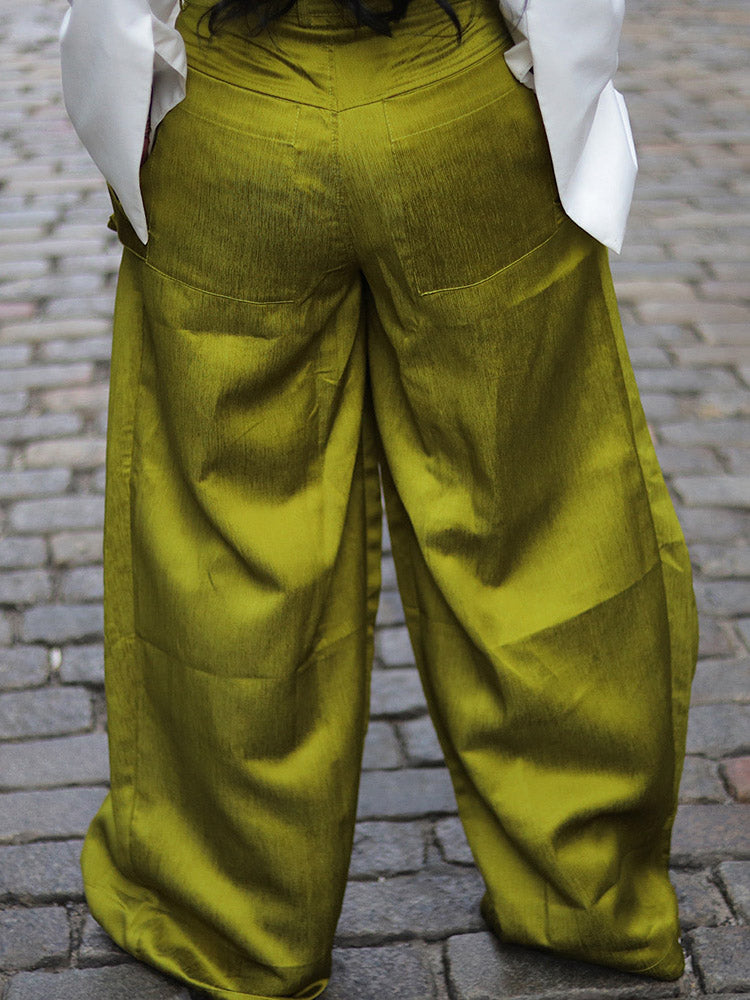 Cargo Pocket Wide Leg Pants