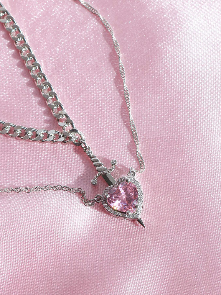 Heart & Sword Necklace