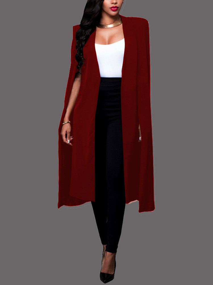 Long Sleeve Cape Blazer