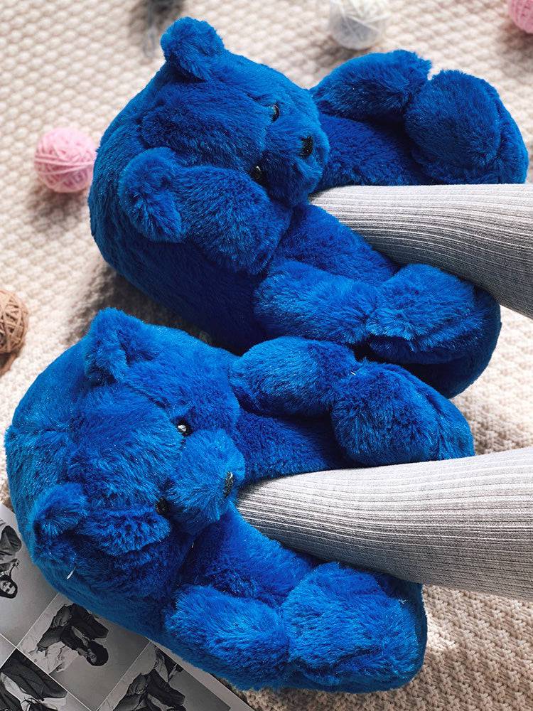 Fluffy Teddy Bear Slippers