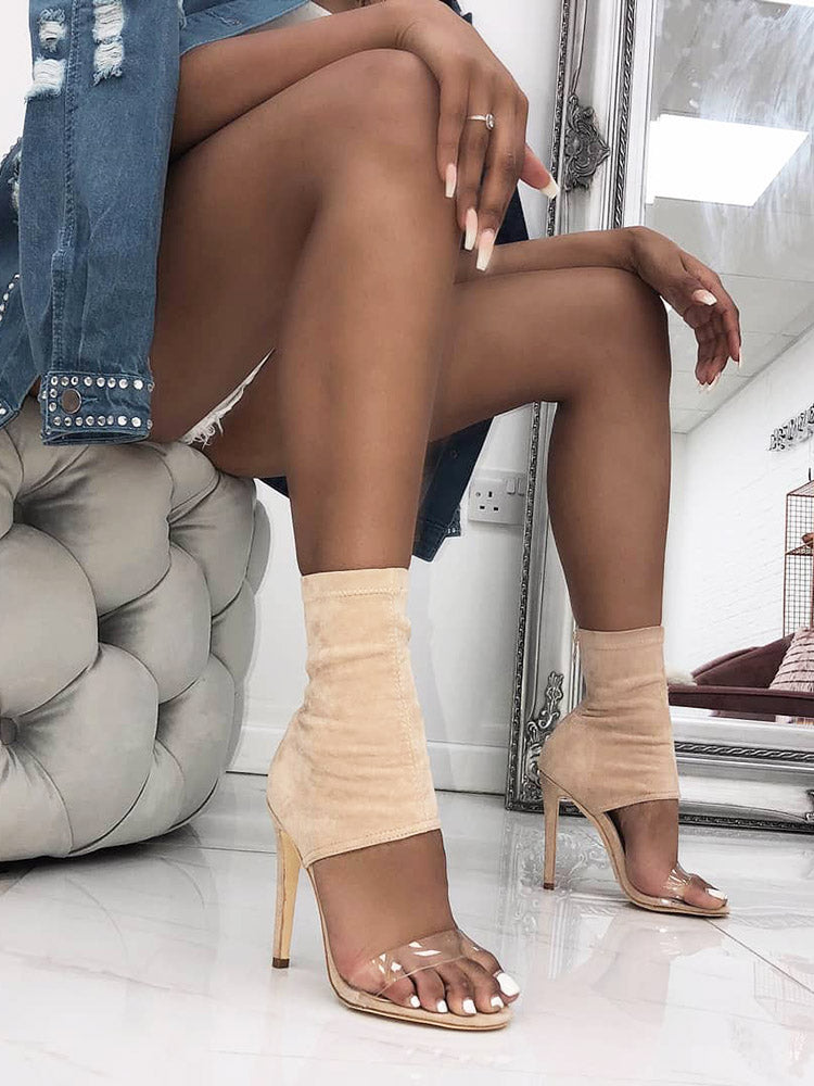 Open Toe Suede Sandals