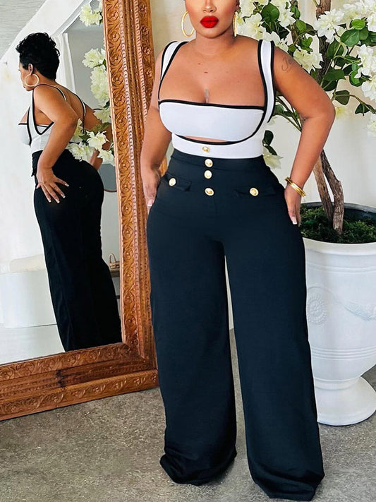 Tube Top Overall Set