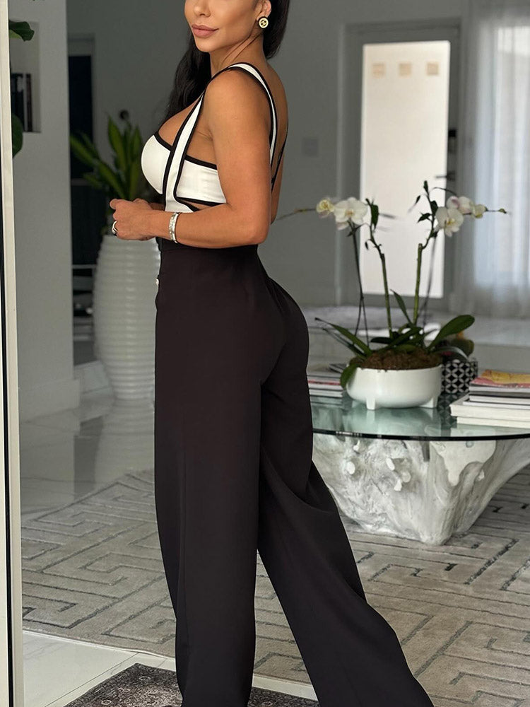 Tube Top Overall Set