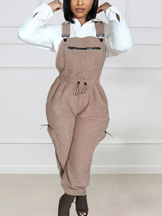 Cozy Teddy Overalls