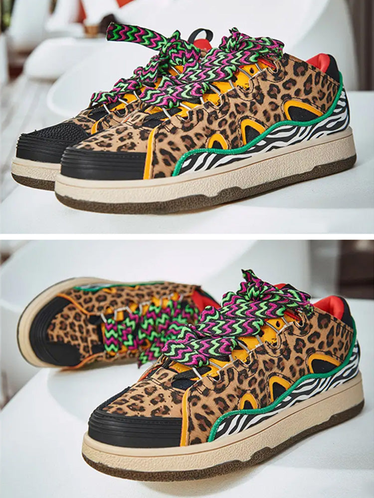 Leopard High Top Sneakers