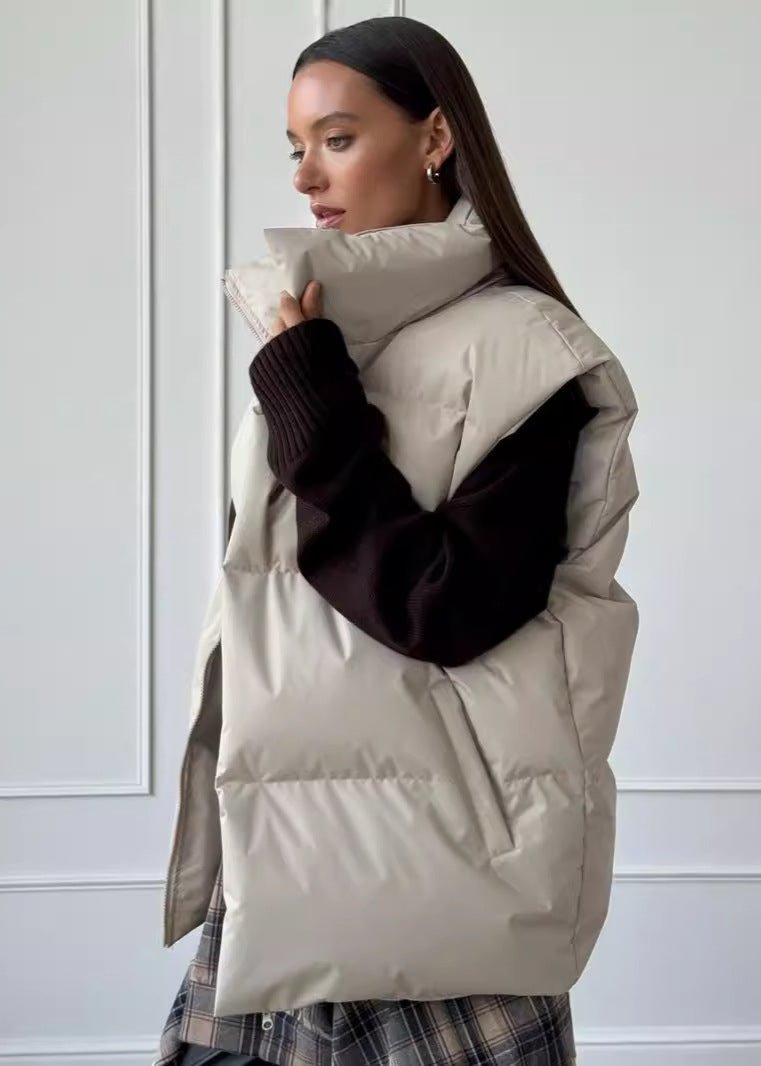 Padded Cotton Vest - European and American Fall/Winter Style