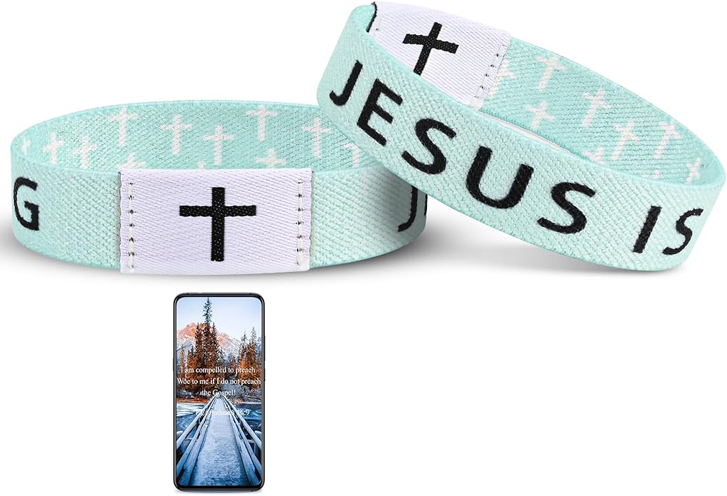Daily Bible Verse Jesus is King Bracelet