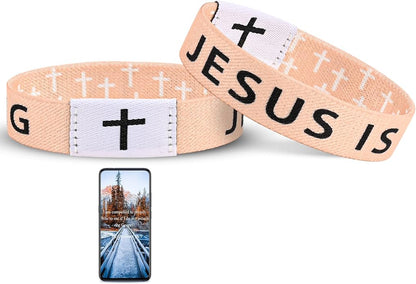Daily Bible Verse Jesus is King Bracelet