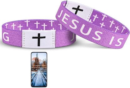 Daily Bible Verse Jesus is King Bracelet