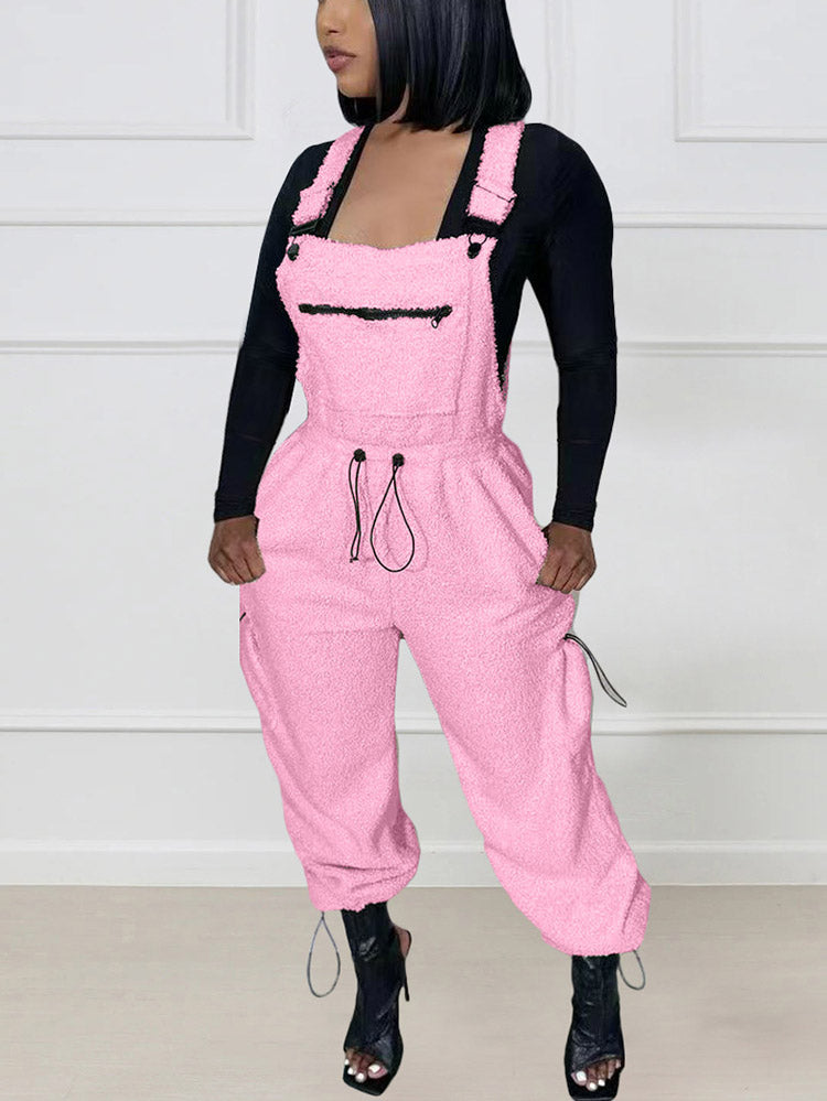 Cozy Teddy Overalls