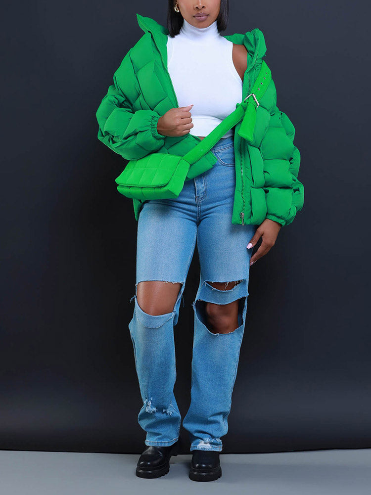 Braid Puffer Jacket