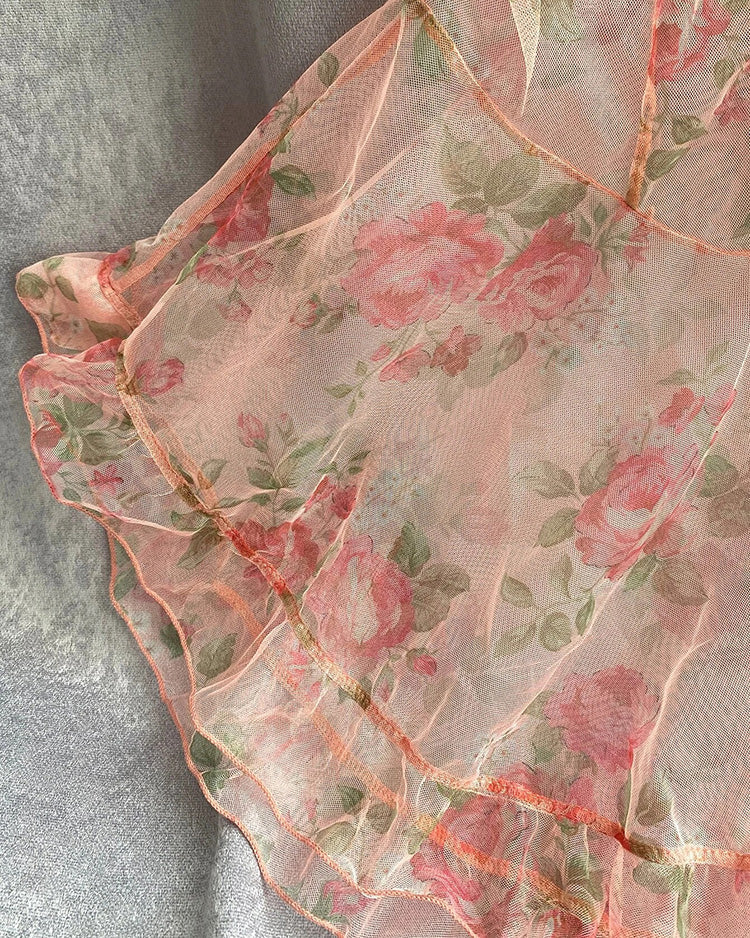 Floral Sheer Lingerie Slip