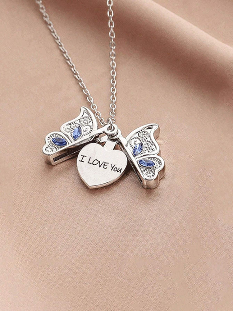 I Love You Butterfly Necklace