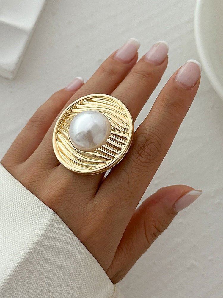 Pearl Vintage Ring & Bracelet