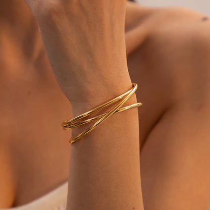 Harmony Gold Cuff Bracelet