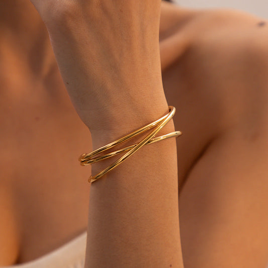 Harmony Gold Cuff Bracelet