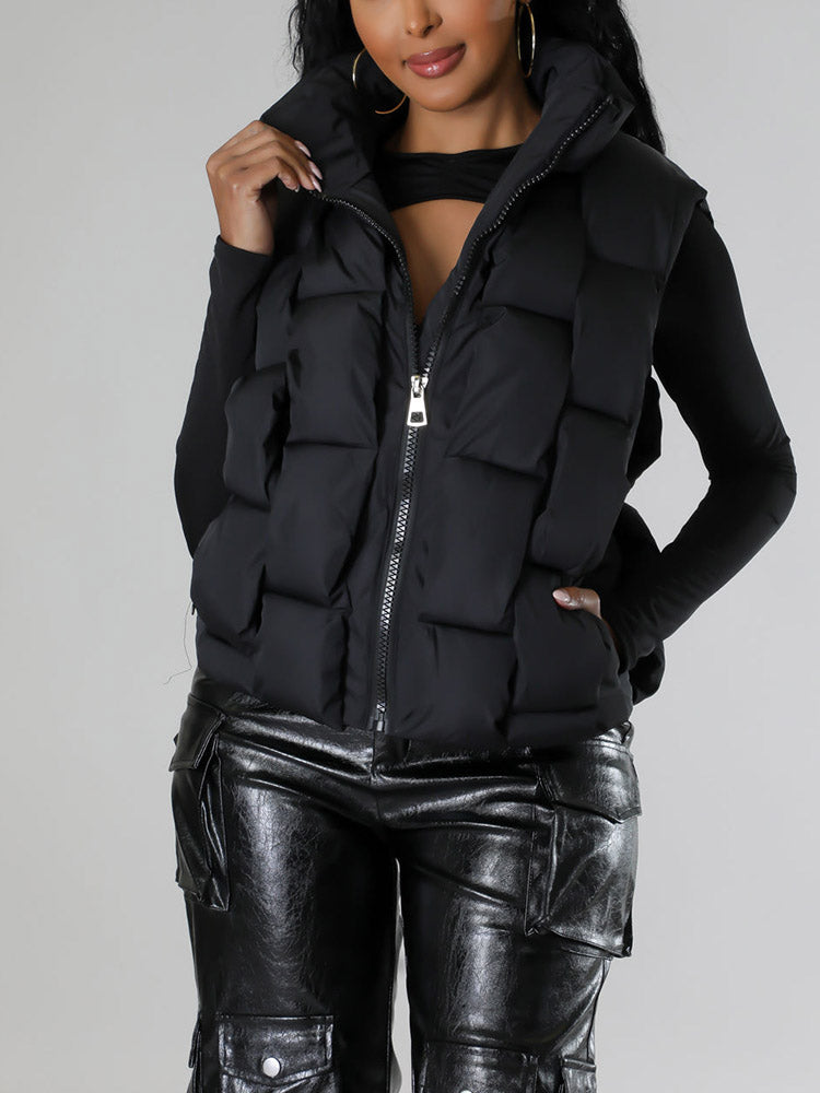 Braid Puffer Vest