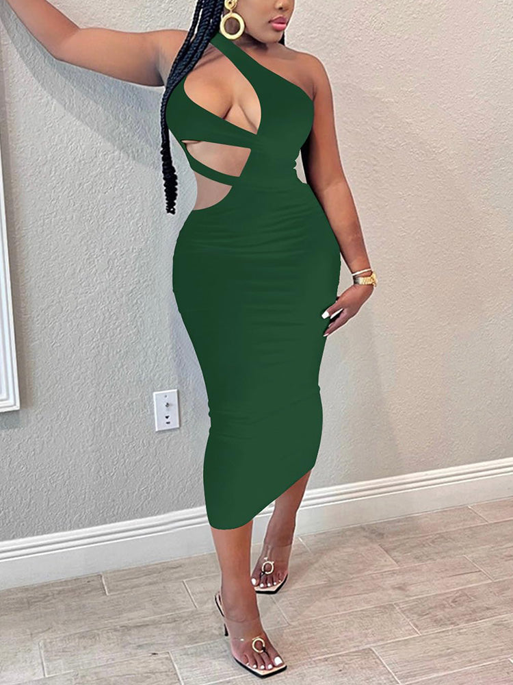 Cutout Bodycon Midi Dress