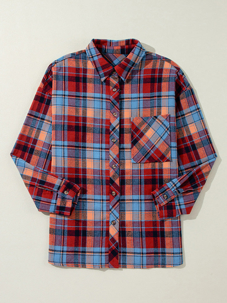 Casual Plaid Button Shirt