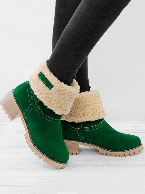 Ankle Fur Lined Snow Boots