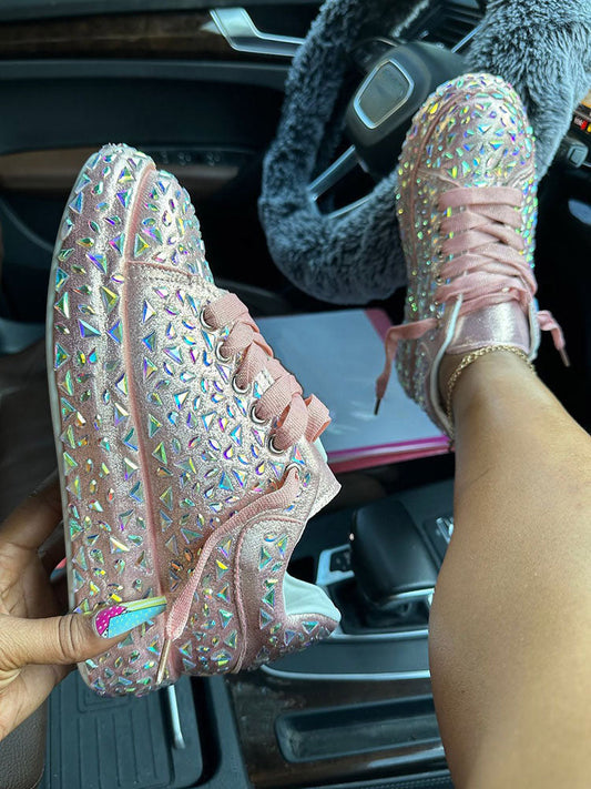 Crystal Embellished Sneakers