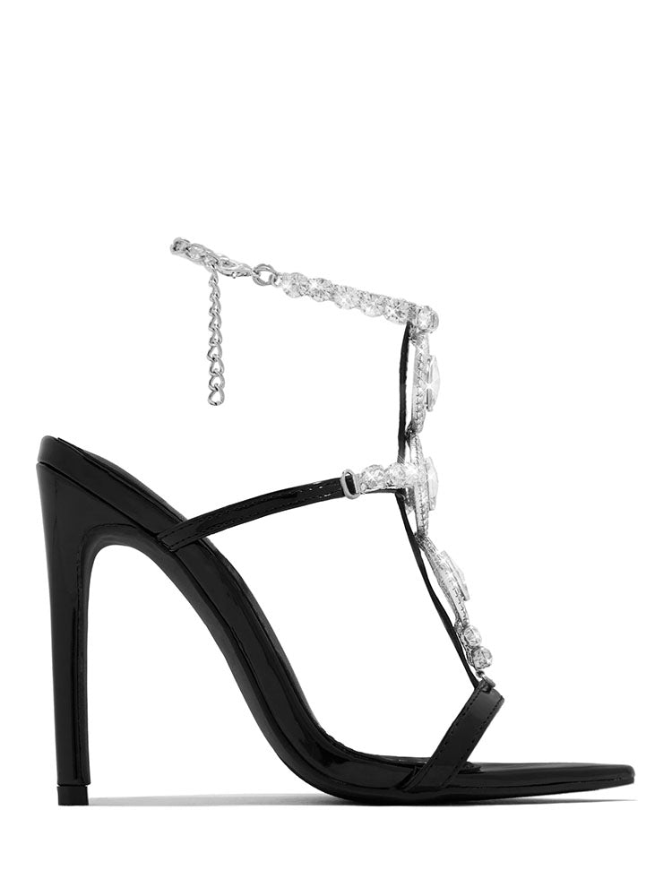 Crystal Pointed Toe Heels