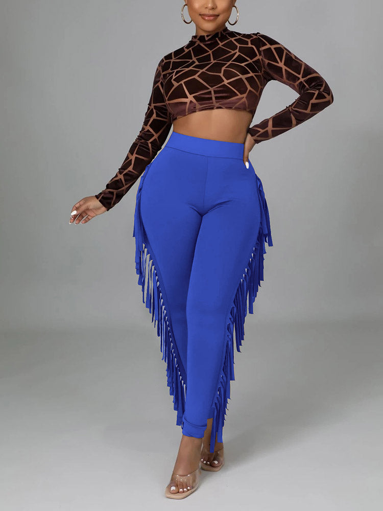 Side Tassel Pants