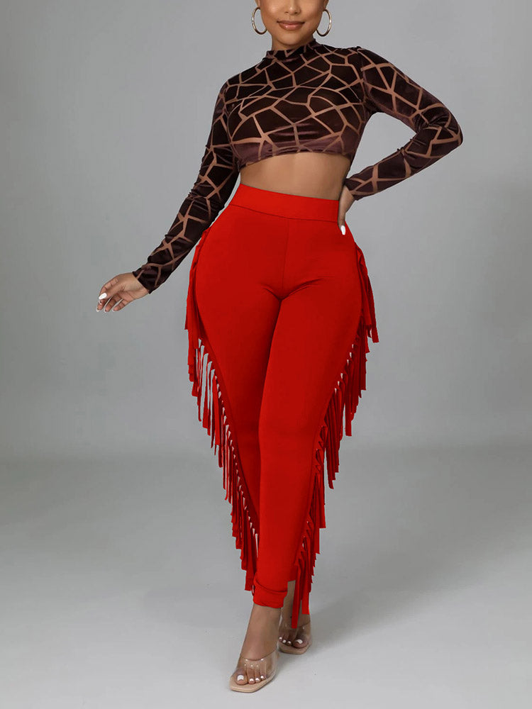 Side Tassel Pants